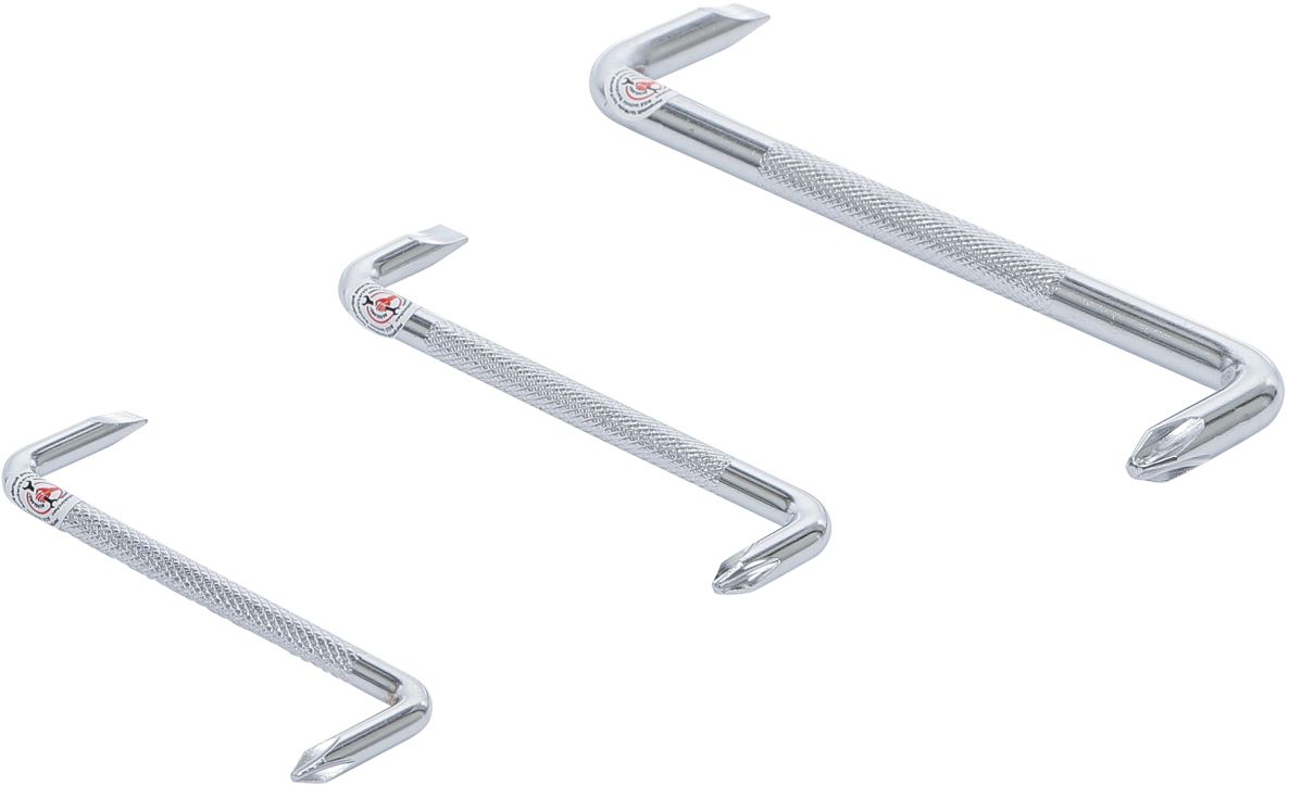 BGS Do It Yourself 7982 Jeu d'embouts de tournevis d'angle à tête fendue/ Phillips 3 pièces
