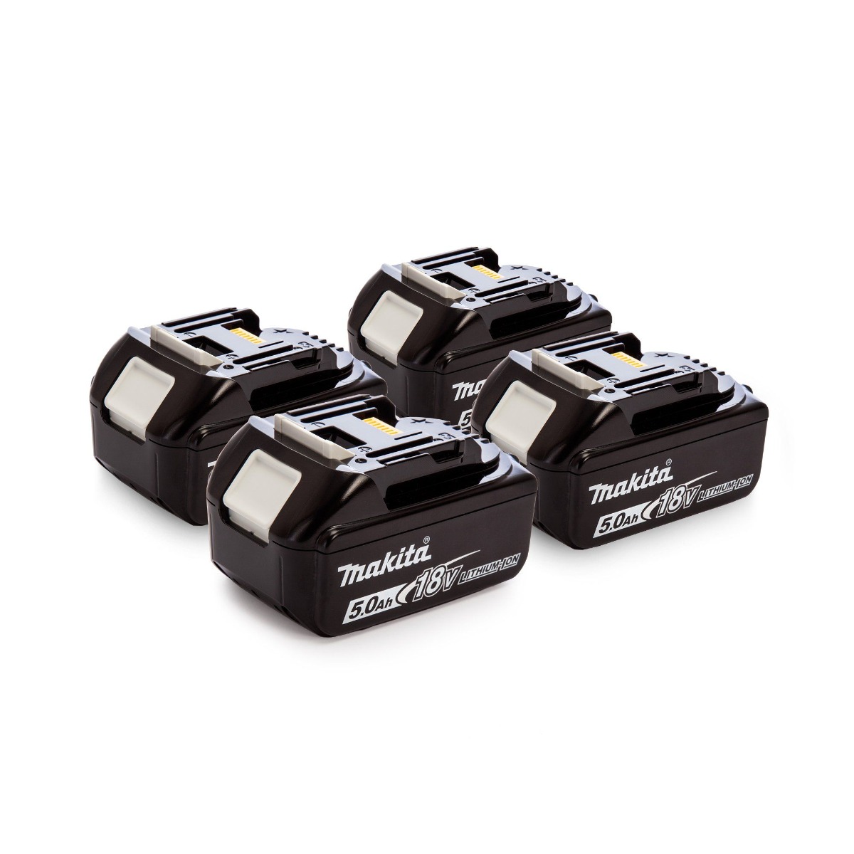 Makita Accessoires BL1850BQUARTET BL1850B 4-pack - 4 x batterie 18 Volt 5.0Ah Li-Ion