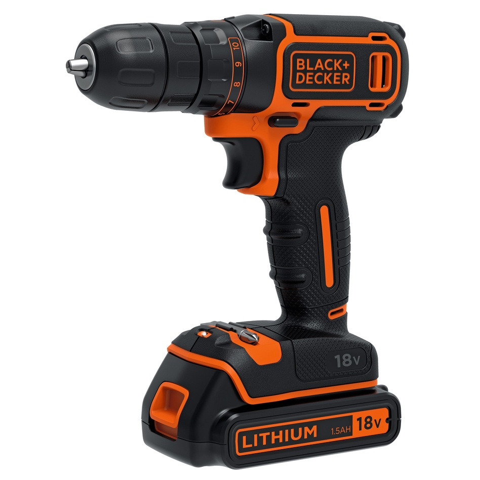 Black & Decker BDCDC18KB-QW Tournevis 18 volts 1,5 Ah Li-ion