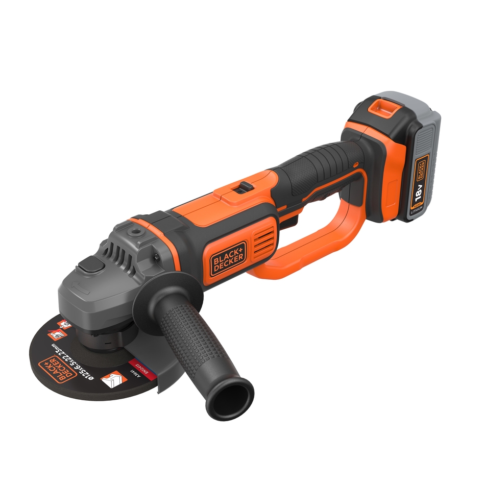 Black & Decker BCG720M1-QW Meuleuse d'angle sans fil 18 volts 4.0 Ah Li-ion