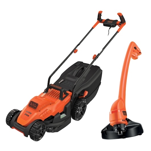 Black & Decker BEMW461BGL2-QS Tondeuse à gazon 34 cm 1400 Watt + GL250 Coupe-gazon 23 cm 250 Watt