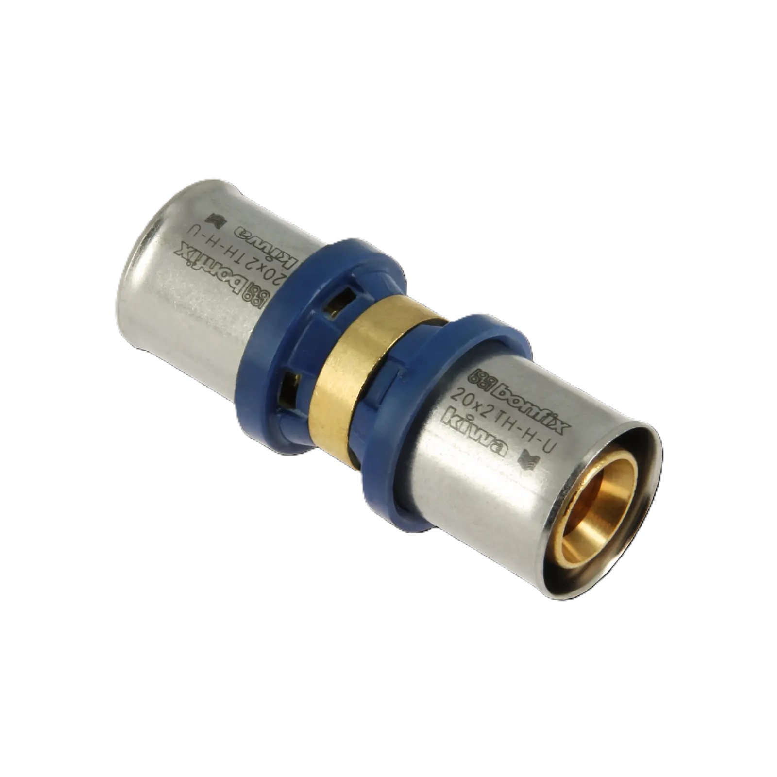 Bonfix 2000120 Raccord droit Alu-press 20 x 20 mm