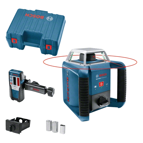 Bosch Bleu 0601061800 GRL400H Laser rotatif + RL1 Récepteur LR1