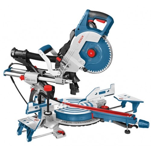 Bosch Bleu 0601B19200 GCM 8 SDE Scie à panneaux Aspiration des poussières 216 mm 1600 Watt