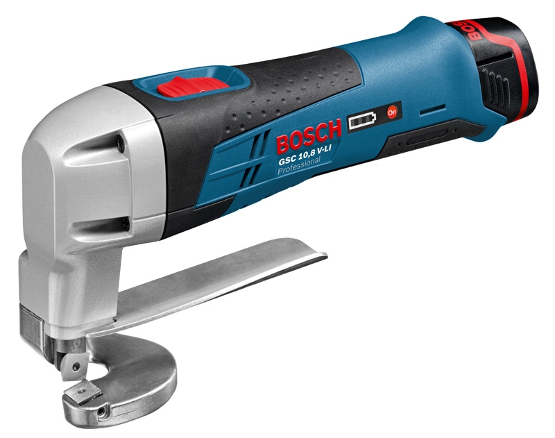 Bosch Bleu 0601926108 GSC 12V-13 Cisailles à tôle à batterie 12 Volt 2.0Ah Li-ion en L-Boxx