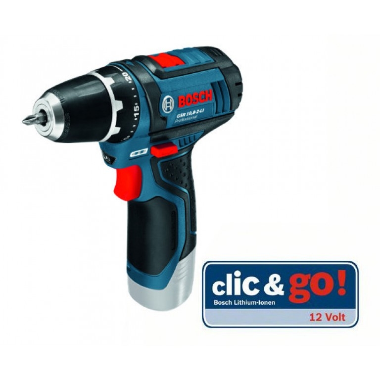 Bosch Bleu 060186810D GSR 12V-15 perceuse sans fil 12V sans batteries et chargeur en L-Boxx