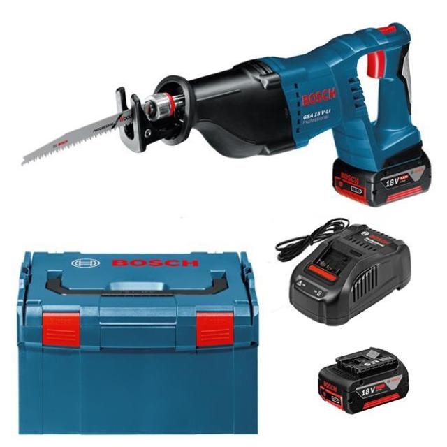 Bosch Bleu 060164J00B GSA 18V-Li Scie sabre sans fil 18V dans L-Boxx