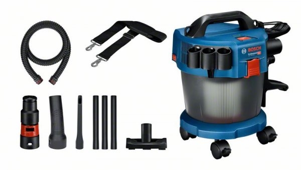 Bosch Bleu 06019C6302 GAS 18V-10 L Batterie aspirateur 18V excl. batteries et chargeur + set d'accessoires