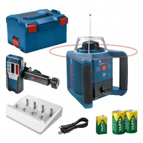 Bosch Bleu 0601061505 GRL 300 HV Rotation laser set 1x batterie 9V, 2x batterie 1.2V et chargeur en L-BOXX
