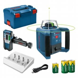 Bosch Bleu 0601061704 GRL 300 HVG Rotation laser set 1x batterie 9V 2x batterie 1.2V et chargeur en L-BOXX