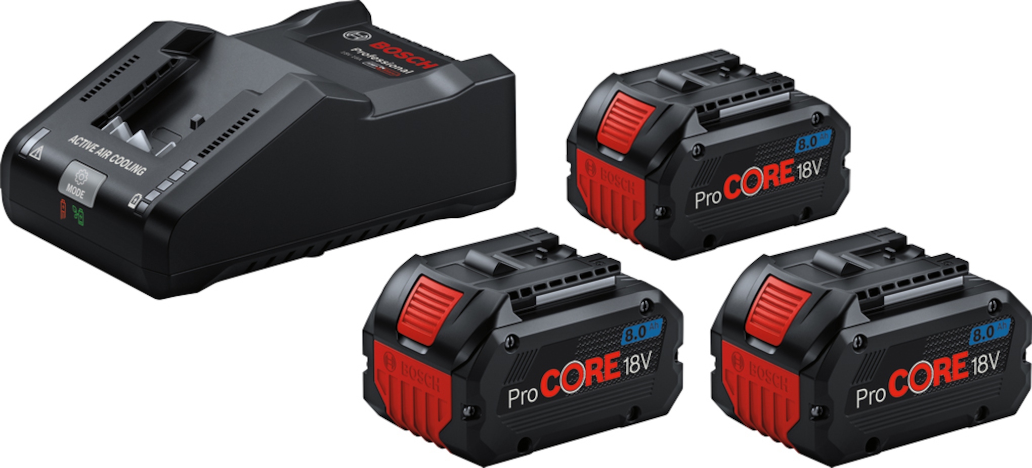 Bosch Bleu Accessoires 0615A5004Y Kit de démarrage 3x ProCORE 18V 8.0Ah et chargeur GAL 18V-160