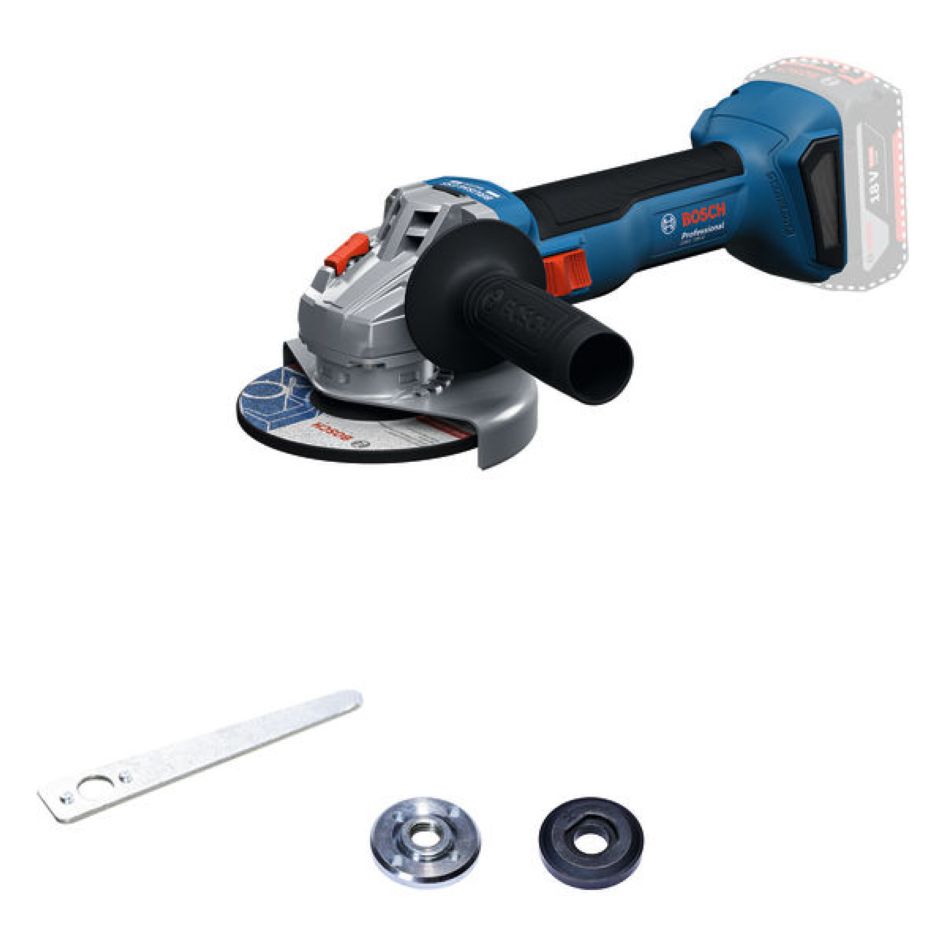 Bosch Bleu 06019N9000 GWS 18V-8 Accu meuleuse d'angle 125mm excl. batteries et chargeur en boîte