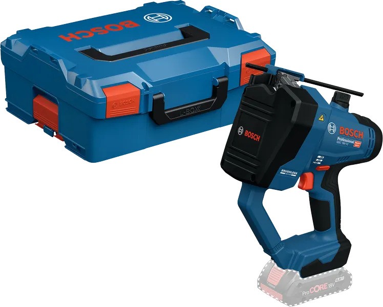 Bosch Bleu 06019M8001 GGC 18V-12 Tronçonneuse professionnelle sans fil 18V sans batteries et chargeur en L-Boxx