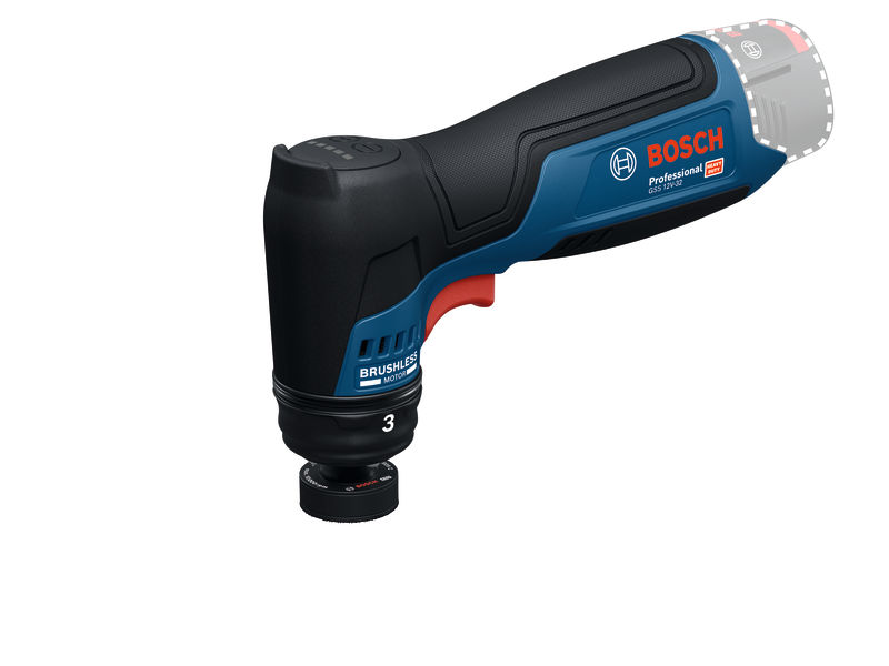 Bosch Bleu 06019L1003 GSS12V-32 Ponceuse orbitale Accu excl. batterie et chargeur avec tampon de support