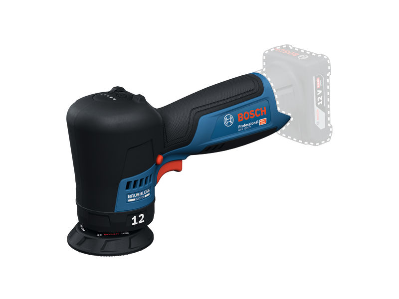 Bosch Bleu 06019L4003 GPX12V-77 Accu polisher excl. batterie et chargeur avec support, tampon de polissage en bo&icirc;te
