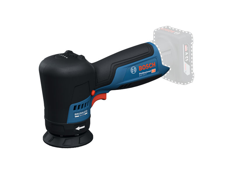 Bosch Bleu 06019L3003 GPO12V-77 Accu polisher excl. batterie et chargeur avec support, tampon de polissage en bo&icirc;te