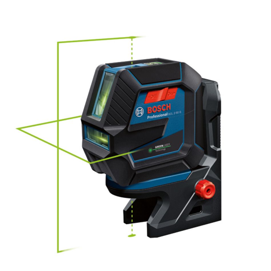 Bosch Bleu 0601066M01 GCL 2-50 G Combinaison laser vert avec laser de point et laser de ligne + trépied BT150