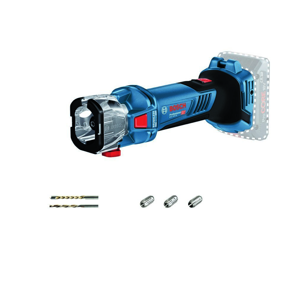 Bosch Bleu 06019K8000 GCU 18V-30 toupie sans fil pour cloisons sèches 18V hors batteries et chargeur