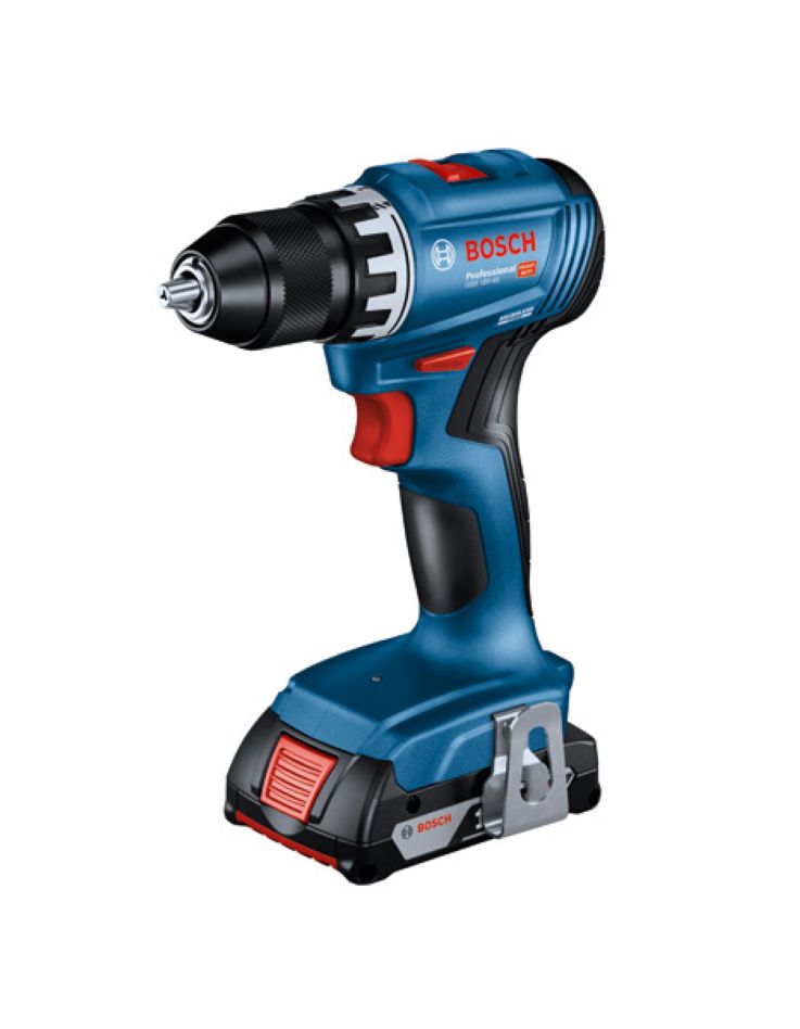 Bosch Bleu 06019K3202 GSR 18V-45 Tournevis Accu 18V 2.0Ah Li-Ion dans L-Case
