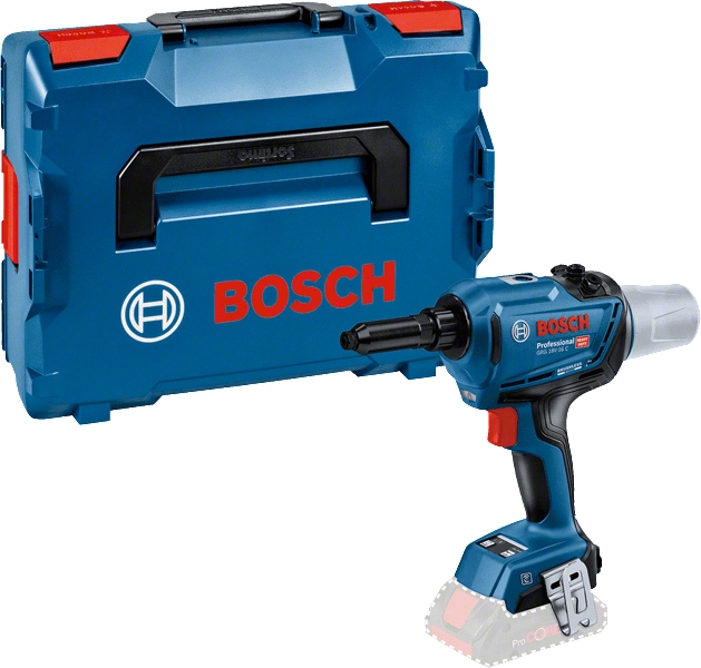 Bosch Bleu 06019K5002 GRG 18V-16 C Pince professionnelle sans fil pour rivets aveugles 18V sans batteries et chargeur en L-Boxx