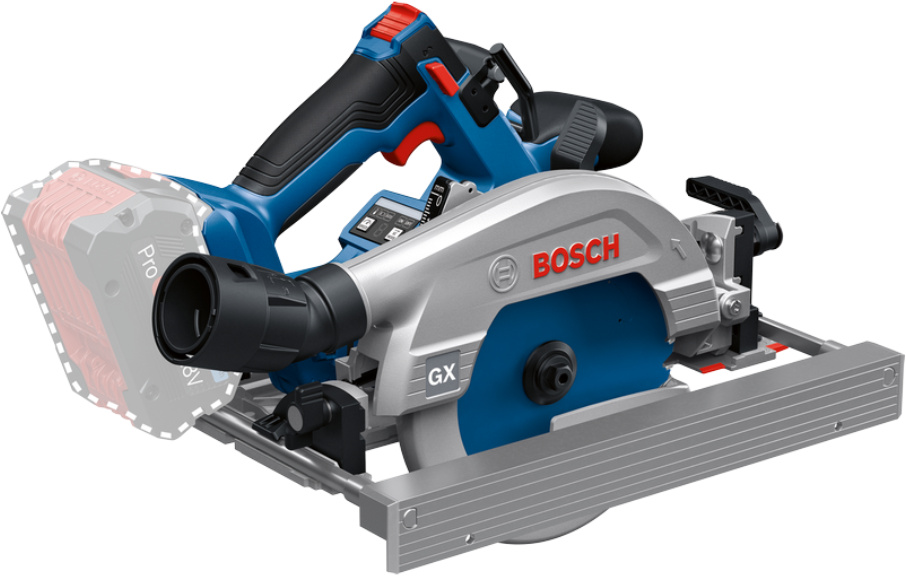 Bosch Bleu 06016C1000 GKS18V-57-2 GX Scie circulaire 18 volts hors batteries et chargeur