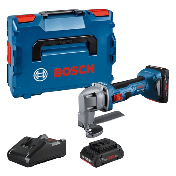 Bosch Bleu 0601926301 GSC 18V-16 E Batterie cisaille à plaques 18V ProCore 4.0Ah Li-Ion
