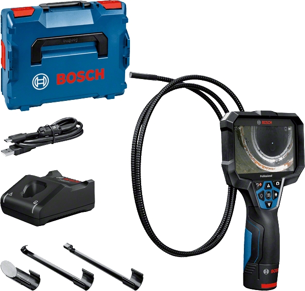 Bosch Bleu 0601241401 GIC 12V-5-27 C Caméra d'inspection professionnelle 12V 2.0Ah en L-Boxx