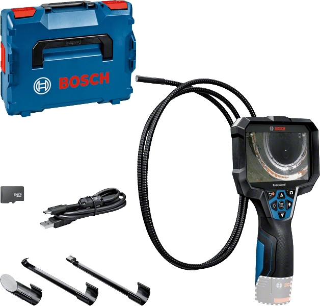 Bosch Bleu 0601241402 GIC 12V-5-27 C Caméra d'inspection professionnelle 12V excl. batteries""et chargeur en L-Boxx