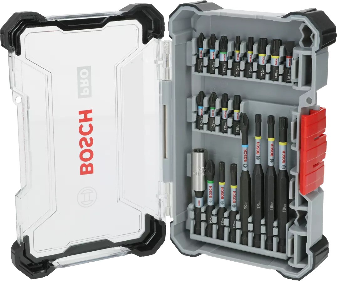 Bosch Bleu Accessoires 2608521U74 PRO Jeu d'embouts de vissage à percussion, 20 pièces