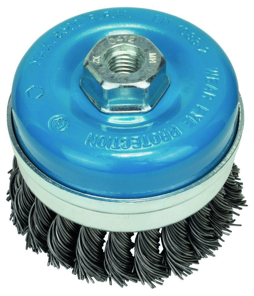 Bosch Bleu Accessoires 1608614000 Brosse métallique 90 mm, tressée M14
