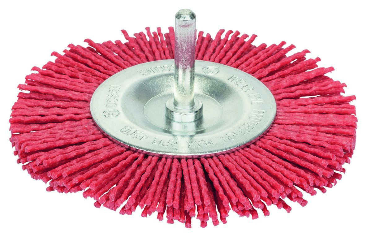 Bosch Bleu Accessoires 2608622055 Brosse à disque 100 mm Nylon 6 mm arbre