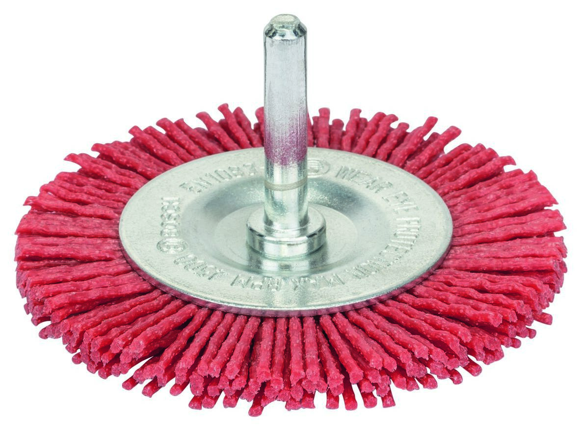 Bosch Bleu Accessoires 2608622056 Brosse à disque 75 mm Nylon 6 mm arbre