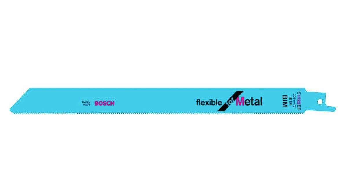Bosch Bleu Accessoires 2608656020 S1122EF Lame de scie sabre  Flexible pour métal 225 mm 5 pièces