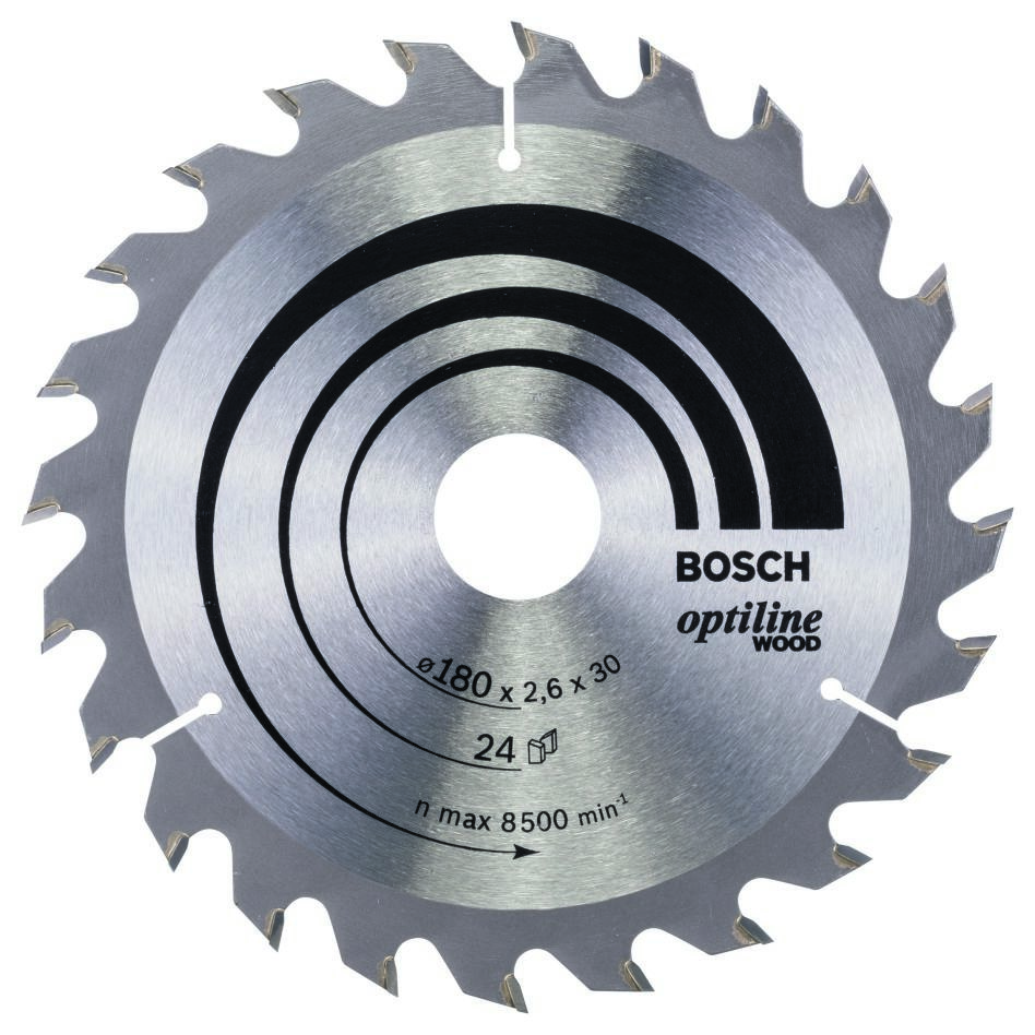 Bosch Bleu Accessoires 2608640608 Lame de scie circulaire 180 x 30 x 24T bois Optiline