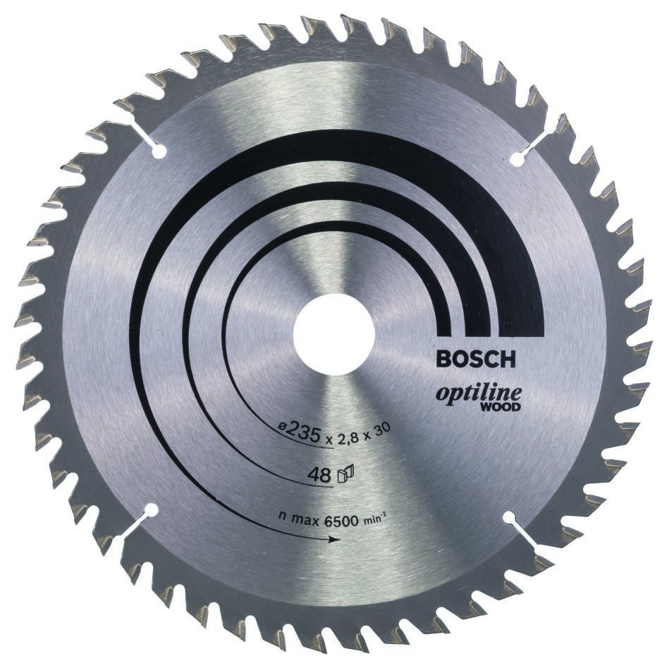 Bosch Bleu Accessoires 2608640727 Lame de scie circulaire 235 x 30 x 48T bois Optiline