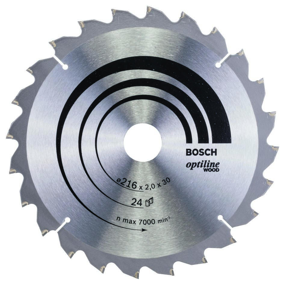 Bosch Bleu Accessoires 2608640431 Lame de scie circulaire 216 x 30 x 24T bois Optiline