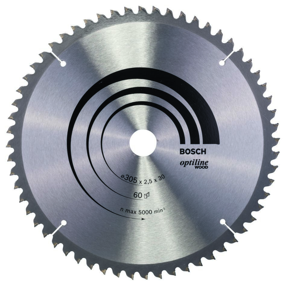Bosch Bleu Accessoires 2608640441 Lame de scie circulaire 305 x 30 x 60T bois Optiline