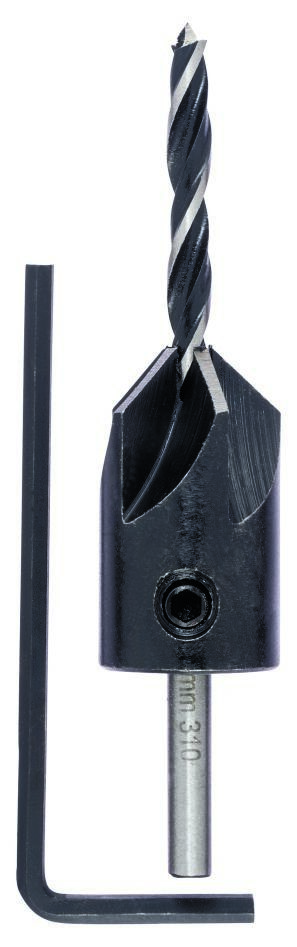 Bosch Bleu Accessoires 2609255217 Foret hélicoïdal à bois avec fraise conique 4x40x70mm