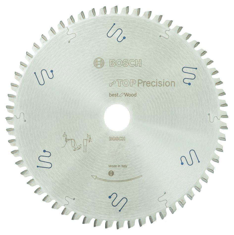Bosch Bleu Accessoires 2608642103 Lame de scie circulaire 305 x 30 x 72T Top Precision idéal pour le bois