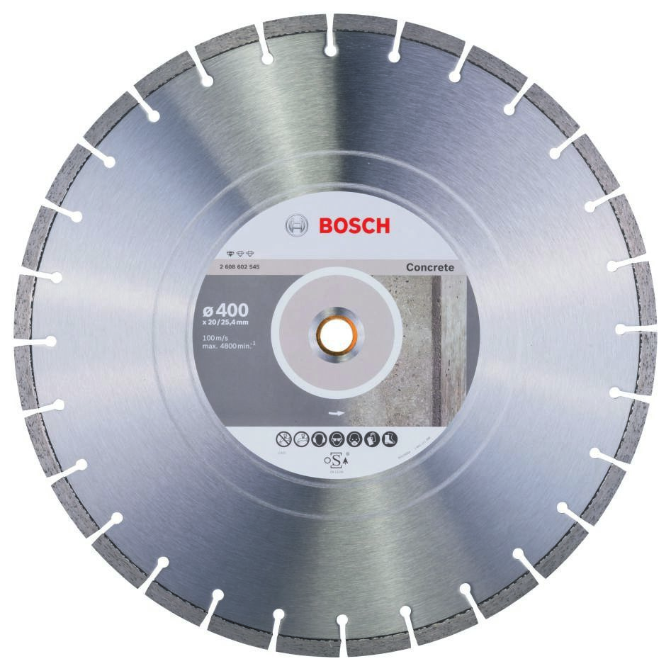 Bosch Bleu Accessoires 2608602545 Disque diamanté standard pour béton 400 x 20/25,40 x 3,2 x 10 mm