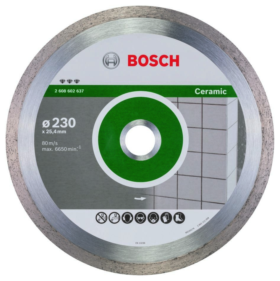 Bosch Bleu Accessoires 2608602637 Disque Best Ceramic 230x25.4