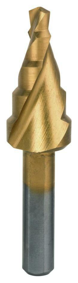 Bosch Bleu Accessoires 2608587429 Forets étagés HSS-TiN 4-12 mm à queue 3 cannelures