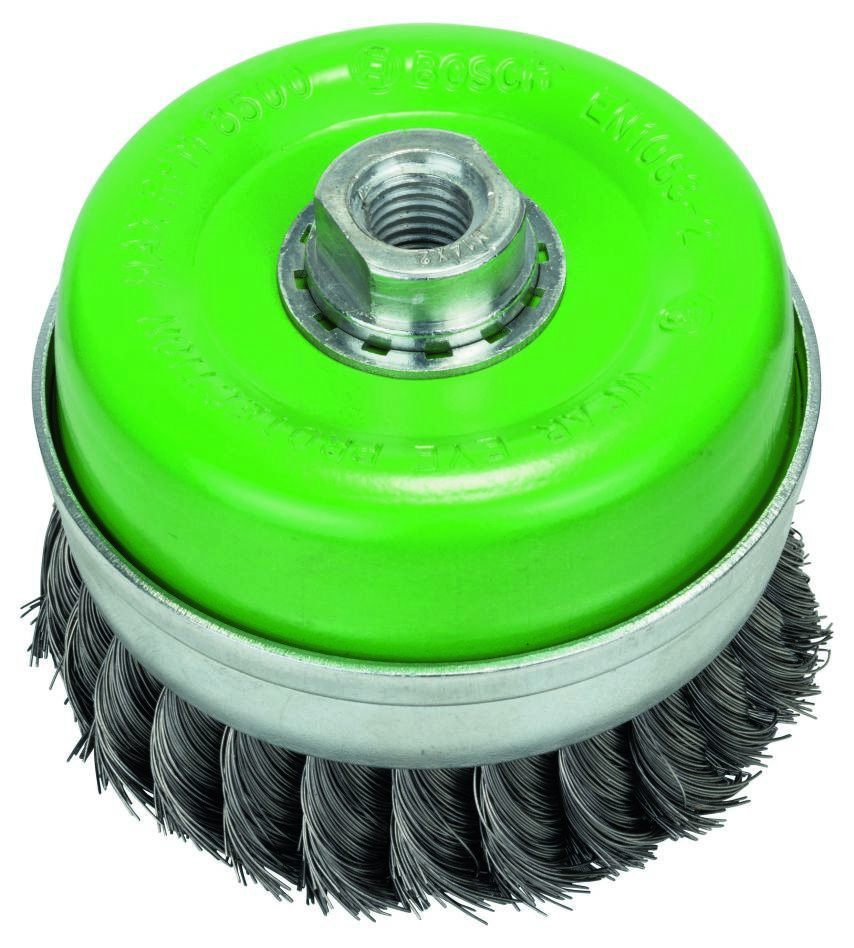 Bosch Bleu Accessoires 2608622105 Brosse métallique 100 mm INOX tressé M14
