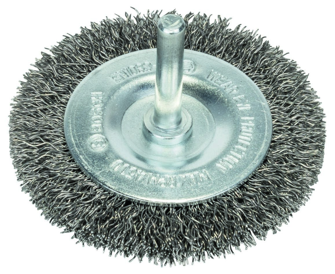Bosch Bleu Accessoires 2608622121 Brosse à disques 70 mm ondulée tige de 6 mm Inox