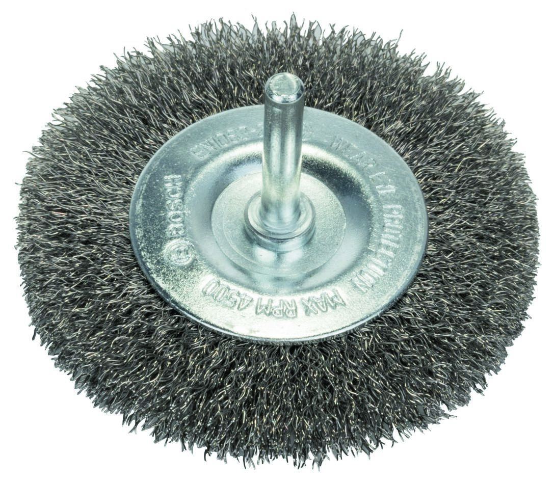 Bosch Bleu Accessoires 2608622123 Brosse à disque 80 mm ondulée tige de 6 mm Inox