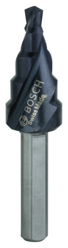 Bosch Bleu Accessoires 2608588064 Forets étagés HSS-AlTiN 4-12 mm à queue 3 cannelures