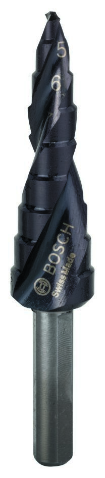 Bosch Bleu Accessoires 2608588065 Forets étagés HSS-AlTiN 4-12 mm à queue 3 cannelures