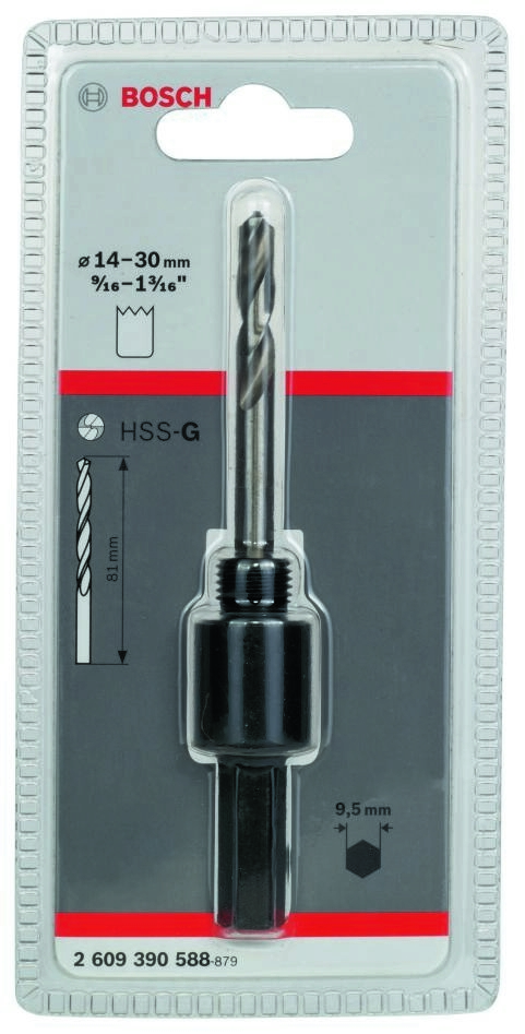 Bosch Bleu Accessoires 2609390588 Adaptateur hexagonal 1/2" - 20 UNF, 14-30 mm