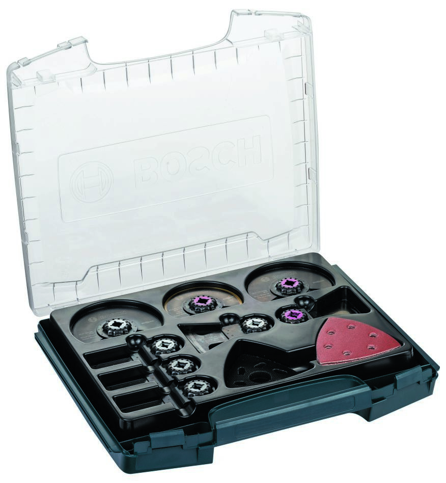 Bosch Bleu Accessoires 2608662013 OMT i-Boxx SL avec accessoires pour machines GOP 34 pièces