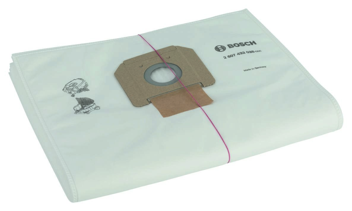 Bosch Bleu Accessoires 2607432038 Sac filtrant non tissé 5 pièces GAS55